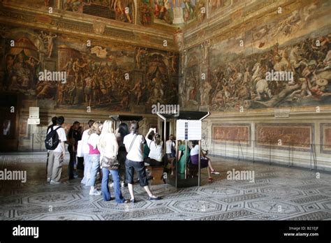 frescoes in raphael's rooms, vatican museum, rome Stock Photo - Alamy