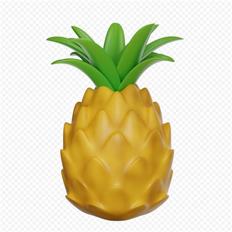 Premium PSD Psd 3d Render Illustration Of Pineapple