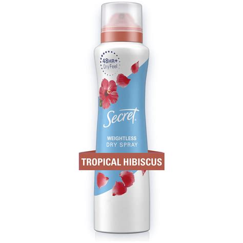 Secret Dry Spray Antiperspirant Deodorant Tropical Hibiscus 4 1 Oz