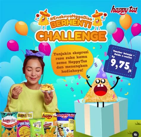 Kompetisi EnaknyaNggaBisaBerhenti HappyTos Menangkan Voucher Belanja