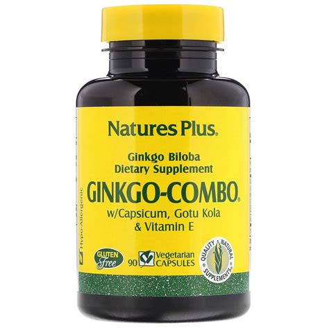 Nature S Plus Ginkgo Combo 90 Vegetarian Capsules By Iherb