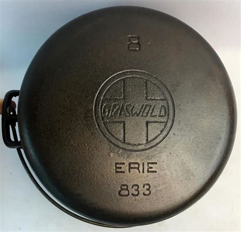 Lot Antique C Griswold Cast Iron Dutch Oven No