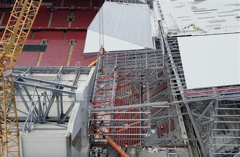 Latest Anfield Expansion Video And New Photos As Stadium Roof Removed