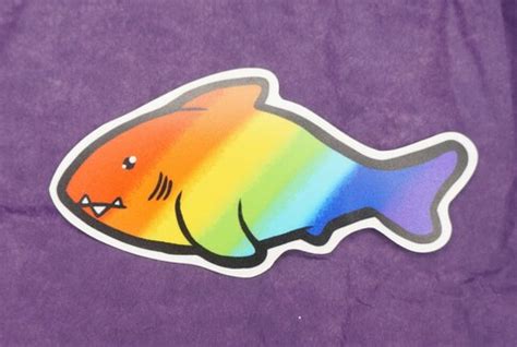 Rainbow Shark Sticker Goblin Grimm Gifts Online Store Powered By