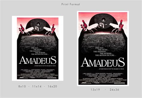 Amadeus Movie Poster Print Redplanetgraphics - Etsy