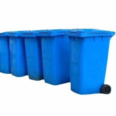 Blue HDPE Wheeled Dustbin Size 725 X 580 X 1075 Mm For Garbage