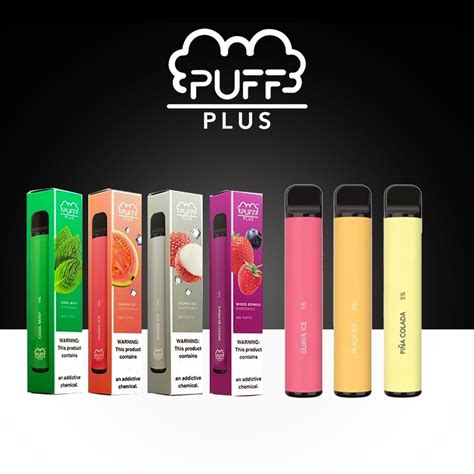 Original Puff Bar Plus Disposable Pod Device Puffs Salt Nic Vape