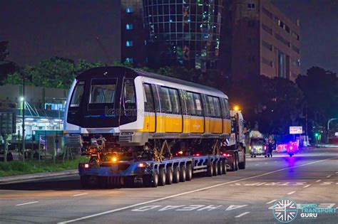 Delivery Of Alstom Metropolis C851E CCL Train Via Harbour Drive