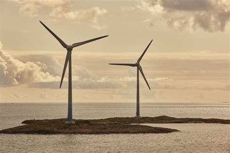 Wind Turbines In The Baltic Sea Renewable Energy Finland Stock Image Image Of Industry