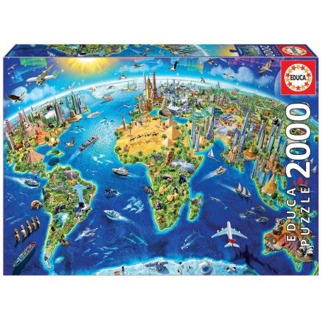 Educa Puzzle 2000 pièces Symboles du monde