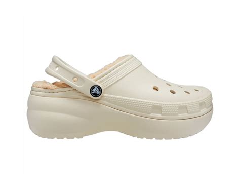 Crocs Classic Platform Lined Clog 207938 Bone | World of Clogs