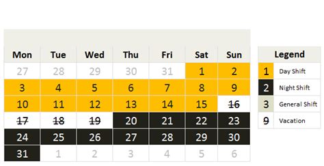 Shift Roster Excel Template Database