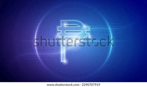 Philippines Peso Php Sign Symbol Futuristic Stock Vector (Royalty Free ...