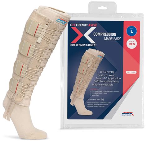 Buy Extremit Ease Compression Garment 30 50 Mmhg Lower Leg Compression Wrap Ideal For Mild To