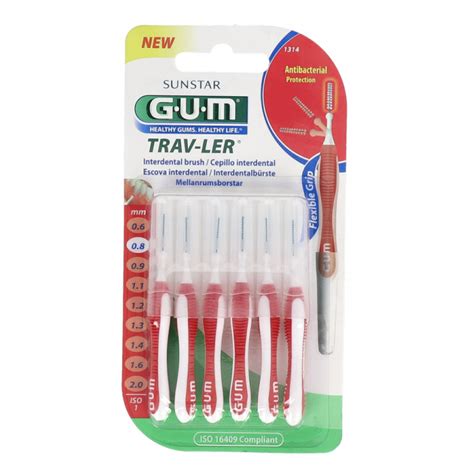 Gum Cepillo Interdental Viaje Ultrafino Cil Ndrico Mm Uds