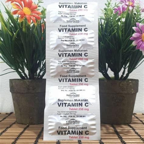 Jual Kimia Farma Vitamin C Mg Strip Tablet Shopee Indonesia