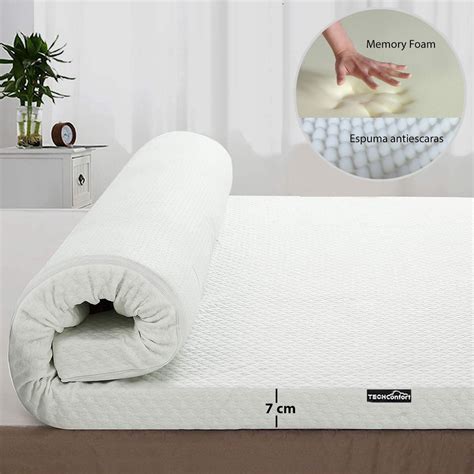 Colchoneta Memory Foam Y Espuma HR Topper Dual 160x190 Queen Tienda