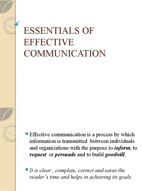 6 Essentials Of Effective Communication Pdf Communication Linguistics