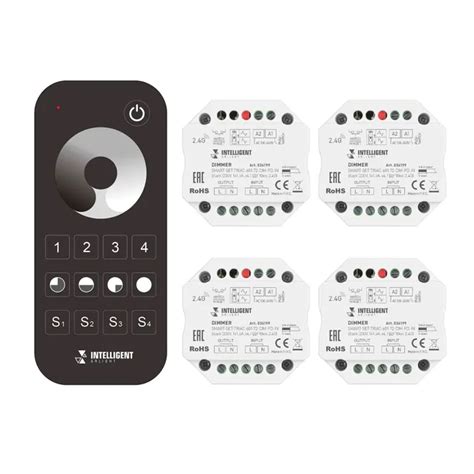 INTELLIGENT ARLIGHT Диммер SMART SET TRIAC 601 72 DIM PD IN Black 230V