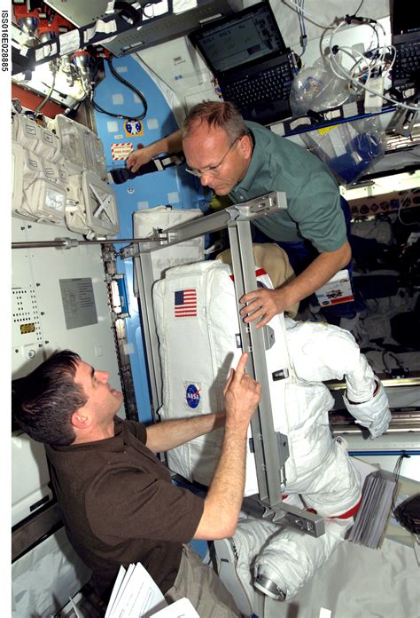 ESA ESA Astronaut Hans Schlegel And NASA Astronaut Rex Walheim