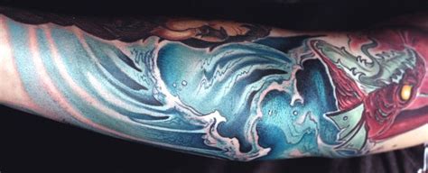 Wave Tattoo Designs For Men