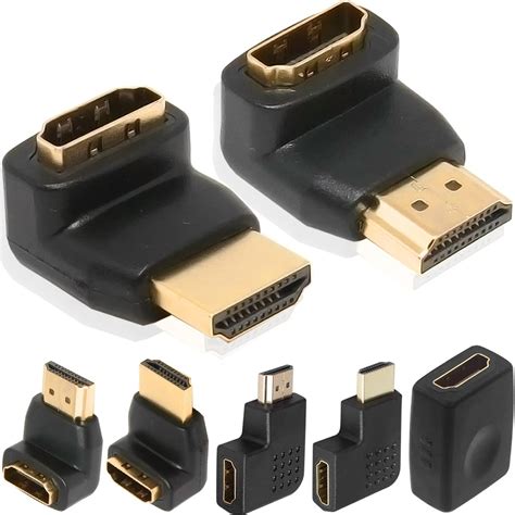 Amazon co jp Xiatiaosann HDMI 90度直角オス メスアダプター270度直角コネクター 3D 4K対応HDMI