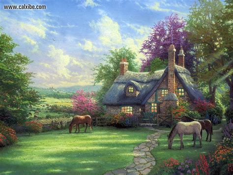 Thomas Kinkade Summer Wallpaper - WallpaperSafari