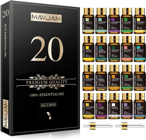 Mayjam Top 20 Pure Essential Oil Set Therapeutic Grade Essential Oils