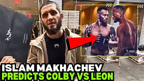 Islam Makhachev PREDICTS Colby Covington Vs Leon Edwards At UFC 296