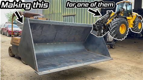 Making A JCB Loading Shovel Bucket From Scratch Part 1 YouTube