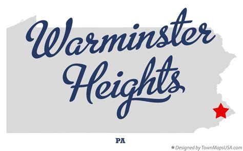 Map of Warminster Heights, PA, Pennsylvania