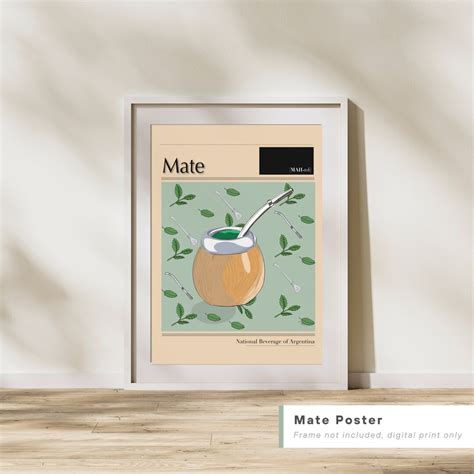 Yerba Mate Print Argentina Yerba Mate Tea Art, South America Art, Food ...