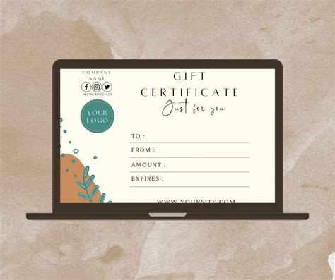 Gift Voucher Template Gift Card Template Gift Certificate Template Add ...