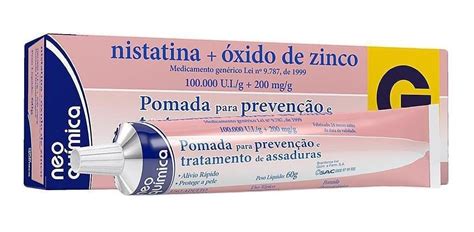 Pomada P Assadura Nistatina Xido De Zinco Neo Qu Mica G Mercadolivre