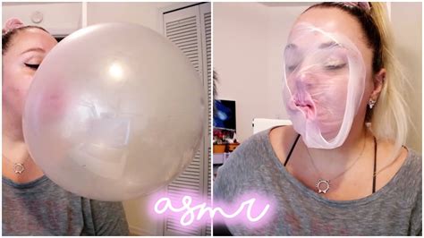 Asmr Relaxing Bubble Popping And Gum Chewing Intense Mouth Sounds Youtube