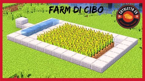 TUTORIAL DI UNA FARM DI CIBO AUTOMATICA SU MINECRAFT YouTube