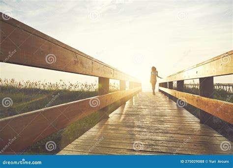 Ella Lista Para Tomar Algunos Rayos Una Joven En Bikini En Un Paseo