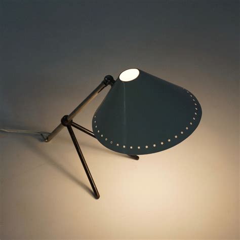 Vintage Lampe Pinokkio in weiß von H Busquet für Hala 1956