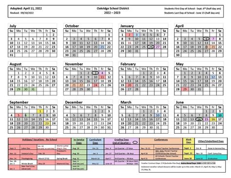 Oak Hills School District Calendar 25 26 Jobye Franciska