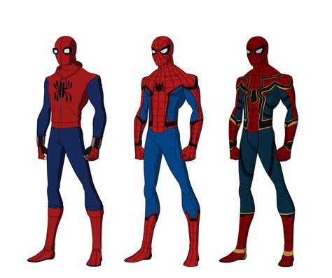 Spider-Man Homecoming suits by shorterazer on DeviantArt