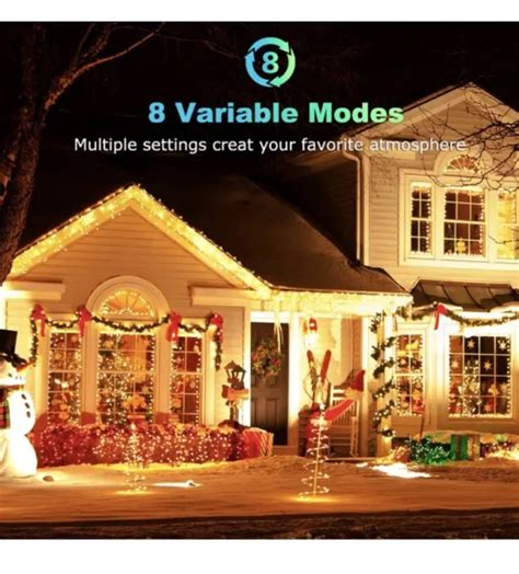 Icicle Outdoor Christmas Lights M Ft Led Warm White Icicle