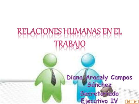 Relaciones Humanas En El Trabajo Ppt