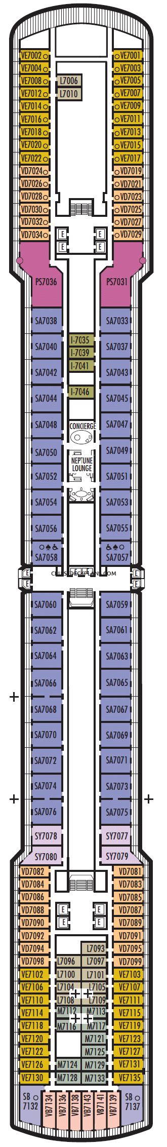 Eurodam Rotterdam Deck Plan Tour