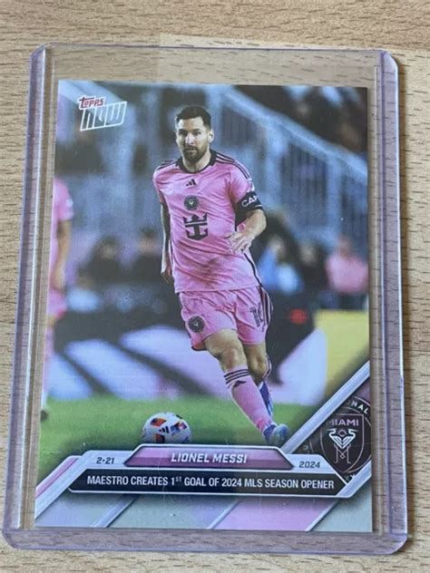 TOPPS NOW 2023 2024 Lionel Messi Inter Miami Karte Nummer 1 EUR 7 70