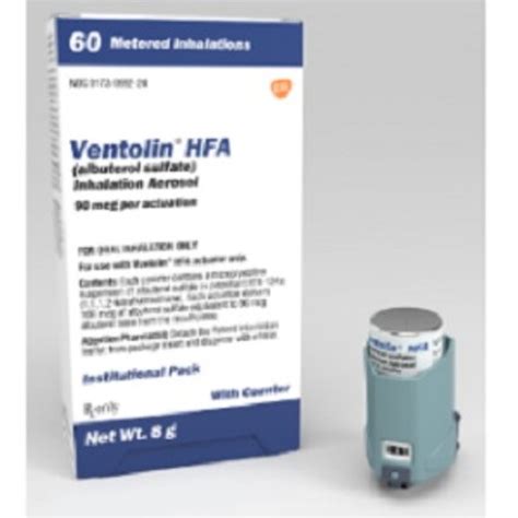 Gsk Ventolin™ Hfa 90mcg With Dose Counter Predictable Surgical