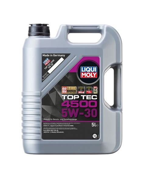 Motoröl LIQUI MOLY 3729 Top Tec 4500 5W 30 Leichtlauf synthetisch ua