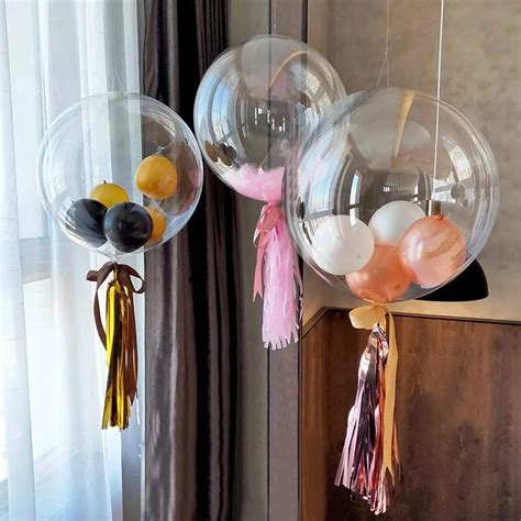 Ballons Gonflables Bobo Pi Ces Pouces Globes Transparents