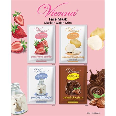 Jual Vienna Skin Food Brightening Face Mask Sachet Shopee Indonesia