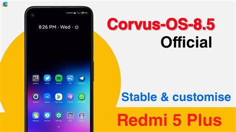 Official Corvus OS 8 5 Update Redmi Note 5 Redmi 5 Plus Stable