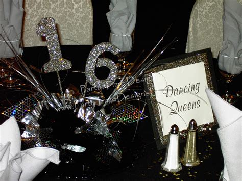 16 Candy Dish Centerpiece Party Design Sweet 16 Dancing Queen